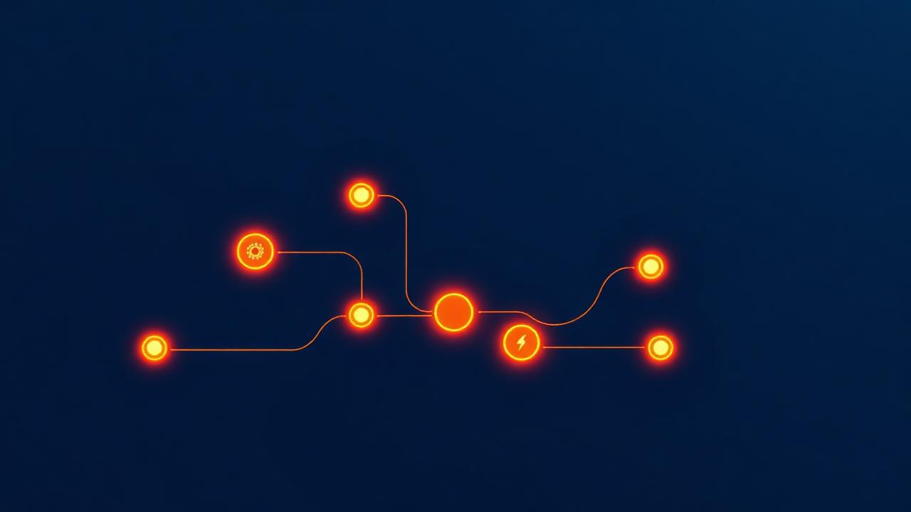 Workflow-Diagramm für Prozessautomatisierung